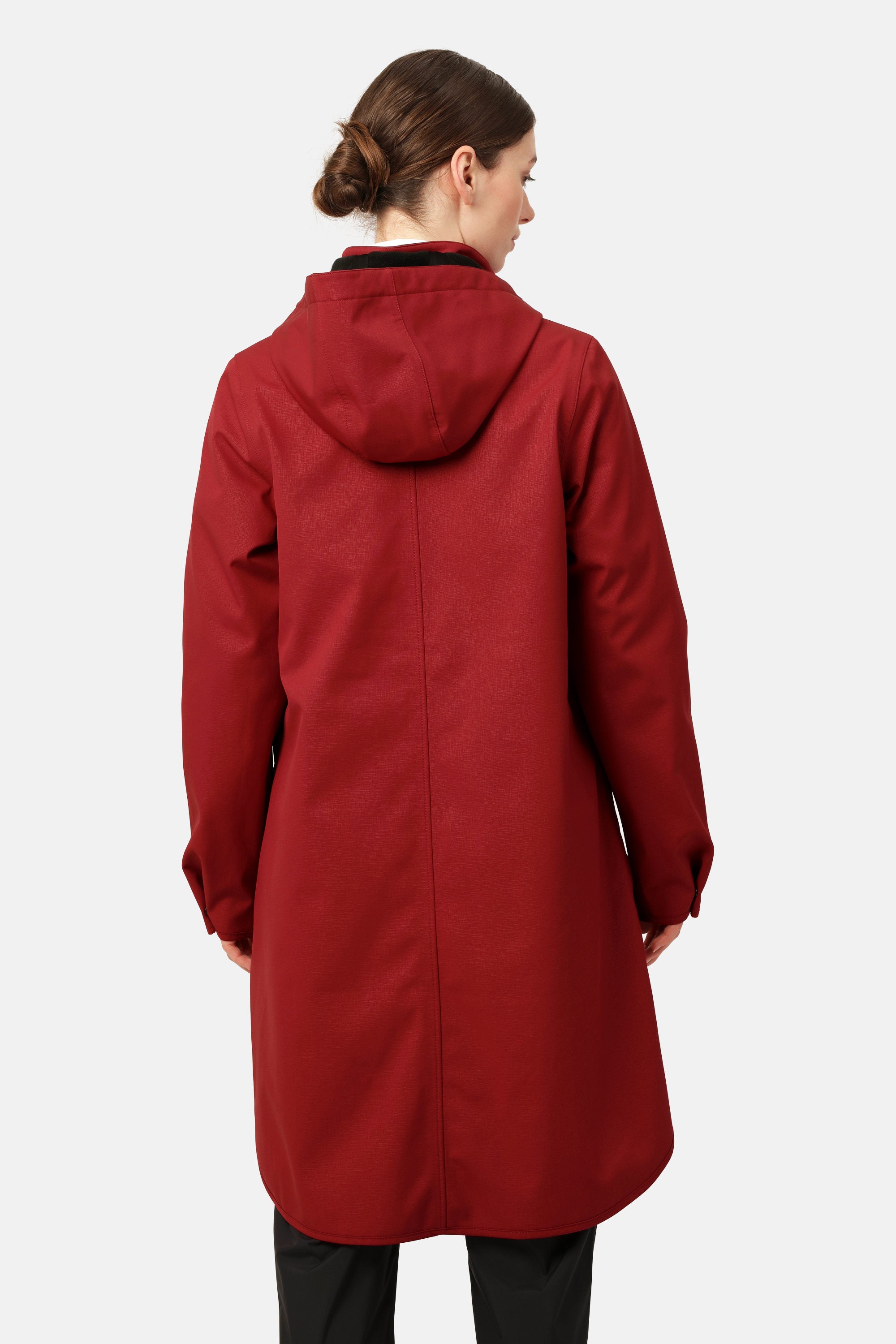 Softshell Raincoat A-line - Rhubarb